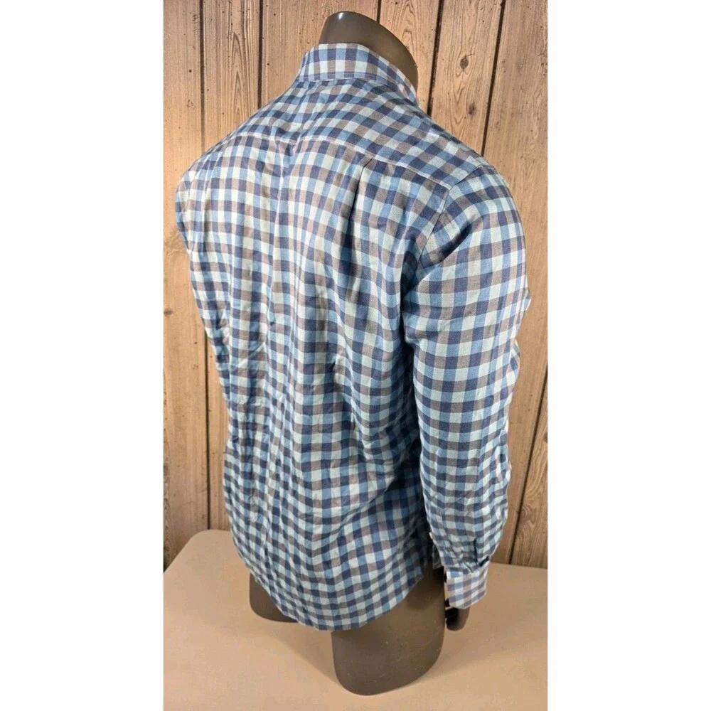 Calder Carmel Shirt Limited Edition 1/150 Mens Large Blue Check Long Sleeve
